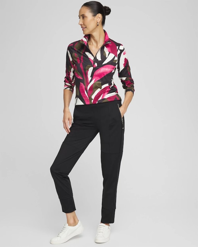 Zenergy UPF Abstract Half Zip Top - image 2